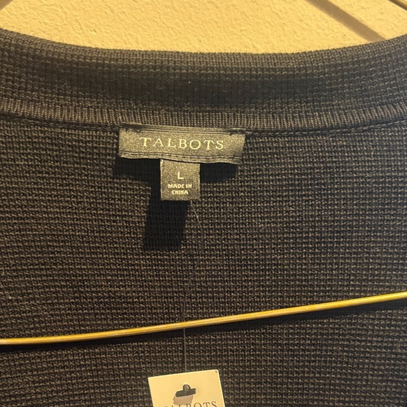 Talbots Classic Black Sweater Blazer size L - Picture 3 of 7